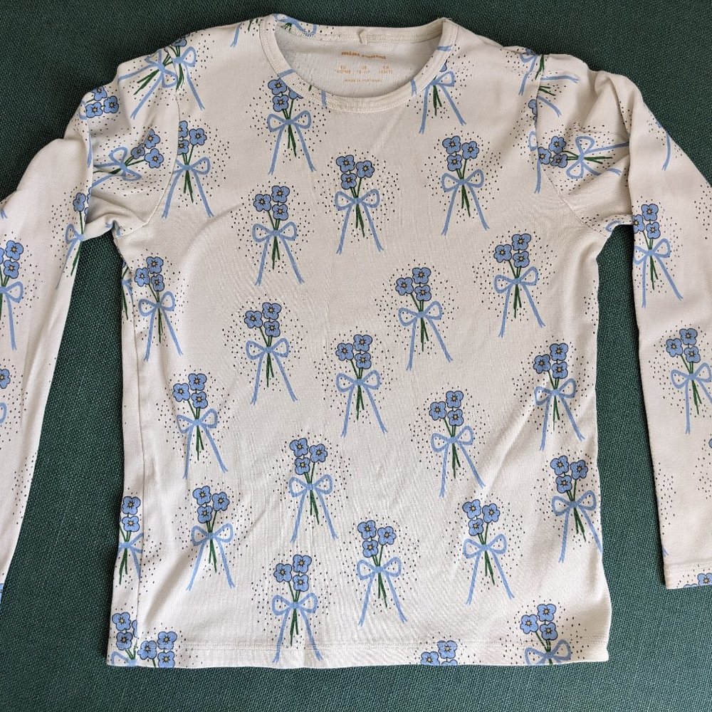 Mini Rodini Winterflowers Tee 10-11 YRS